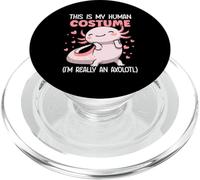 Este es mi Disfraz Humano, Soy Realmente un Axolotl PopSockets PopGrip para MagSafe