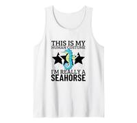Este es mi Disfraz Humano, Soy Realmente un Caballito de mar Camiseta sin Mangas