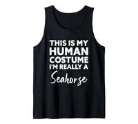 Este es mi Disfraz Humano, Soy Realmente un Caballito de mar Camiseta sin Mangas