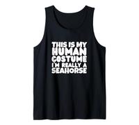 Este es mi Disfraz Humano, Soy Realmente un Caballito de mar Camiseta sin Mangas