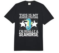 Este es mi Disfraz Humano, Soy Realmente un Caballito de mar Comfort Colors Adult Heavyweight T-Shirt