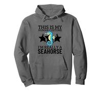 Este es mi Disfraz Humano, Soy Realmente un Caballito de mar Sudadera con Capucha
