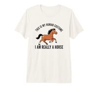 Este es mi Disfraz Humano, Soy Realmente un Caballo Camiseta Premium