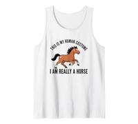 Este es mi Disfraz Humano, Soy Realmente un Caballo Camiseta sin Mangas