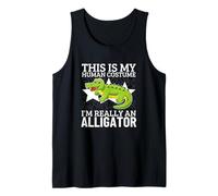 Este es mi Disfraz Humano, Soy Realmente un cocodrilo Camiseta sin Mangas
