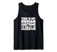 Este es mi Disfraz Humano, Soy Realmente un cocodrilo Camiseta sin Mangas