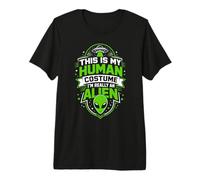 Este es mi Disfraz Humano, Soy Realmente un Extraterrestre Camiseta Premium