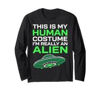 Este es mi Disfraz Humano, Soy Realmente un Extraterrestre Divertido OVNI Manga Larga