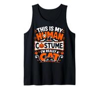Este es mi Disfraz Humano, Soy Realmente un Gato Camiseta sin Mangas