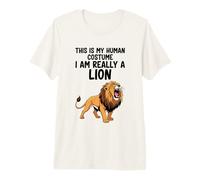 Este es mi Disfraz Humano, Soy Realmente un león Camiseta Premium