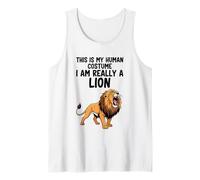 Este es mi Disfraz Humano, Soy Realmente un león Camiseta sin Mangas