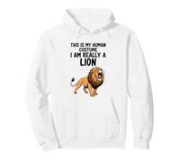 Este es mi Disfraz Humano, Soy Realmente un león Sudadera con Capucha