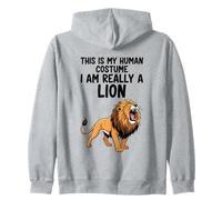 Este es mi Disfraz Humano, Soy Realmente un león Sudadera con Capucha