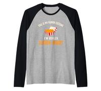 Este es mi disfraz humano, soy realmente un lindo nugget de pollo Camiseta Manga Raglan