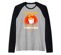 Este es mi disfraz humano, soy realmente un lindo nugget de pollo Camiseta Manga Raglan