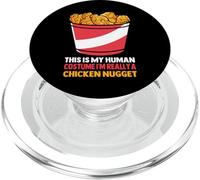 Este es mi disfraz humano, soy realmente un lindo nugget de pollo PopSockets PopGrip para MagSafe