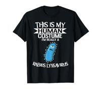 Este es mi Disfraz Humano Soy Realmente un lissavirus de la Rabia Camiseta gráfica económica