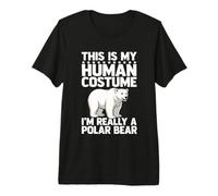 Este es mi Disfraz Humano, Soy Realmente un Oso Polar Camiseta Premium