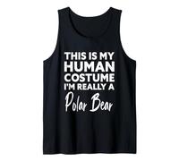 Este es mi Disfraz Humano, Soy Realmente un Oso Polar Camiseta sin Mangas