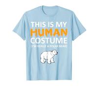 Este es mi disfraz humano, soy realmente un oso polar para Halloween Camiseta