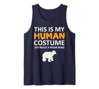 Este es mi disfraz humano, soy realmente un oso polar para Halloween Camiseta sin Mangas