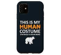 Este es mi disfraz humano, soy realmente un oso polar para Halloween Carcasa para iPhone 11