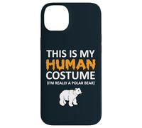 Este es mi disfraz humano, soy realmente un oso polar para Halloween Carcasa para iPhone 14 Plus