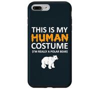 Este es mi disfraz humano, soy realmente un oso polar para Halloween Carcasa para iPhone 7 Plus/8 Plus