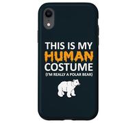Este es mi disfraz humano, soy realmente un oso polar para Halloween Carcasa para iPhone XR