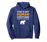Este es mi disfraz humano, soy realmente un oso polar para Halloween Sudadera con Capucha