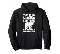 Este es mi Disfraz Humano, Soy Realmente un Oso Polar Sudadera con Capucha