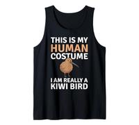 Este es mi Disfraz Humano, Soy Realmente un pájaro Kiwi Divertido Camiseta sin Mangas