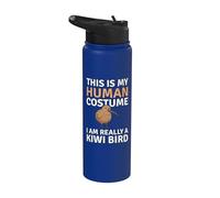 Este es mi disfraz humano, soy realmente un pájaro kiwi divertido Stainless Steel Insulated Water Bottle