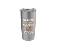 Este es mi disfraz humano, soy realmente un pájaro kiwi divertido Vaso térmico de acero inoxidable de doble pared