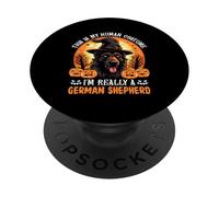 Este es mi Disfraz Humano, Soy Realmente un Pastor alemán PopSockets PopGrip Adhesivo