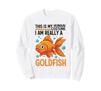 Este es mi Disfraz Humano, Soy Realmente un pez Dorado Sudadera