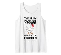 Este es mi Disfraz Humano, Soy Realmente un Pollo Camiseta sin Mangas