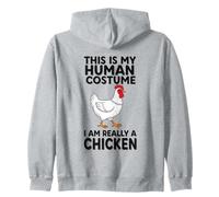 Este es mi Disfraz Humano, Soy Realmente un Pollo Sudadera con Capucha