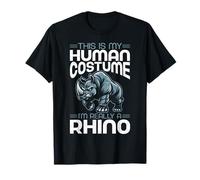 Este es mi disfraz humano, soy realmente un rinoceronte amante de los rinocerontes Camiseta