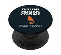 Este es mi disfraz humano, soy realmente un tamarin PopSockets PopGrip Adhesivo