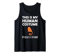Este es mi disfraz humano. Soy realmente un tití para Halloween Camiseta sin Mangas