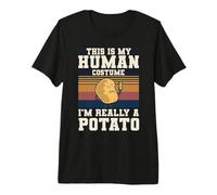 Este es mi Disfraz Humano, Soy Realmente una Papa, Divertido Halloween Camiseta Premium