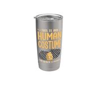 Este es mi disfraz humano, soy realmente una papa, divertido Halloween Vaso térmico de acero inoxidable de doble pared
