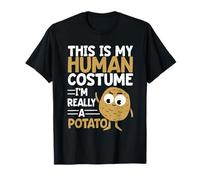 Este es mi Disfraz Humano, Soy Realmente una Patata, Divertido Halloween Camiseta