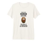 Este es mi Disfraz Humano, Soy Realmente una Patata, Divertido Halloween Camiseta Premium
