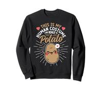 Este es mi Disfraz Humano, Soy Realmente una Patata, Divertido Halloween Sudadera
