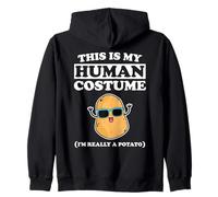Este es mi Disfraz Humano, Soy Realmente una Patata, Divertido Halloween Sudadera con Capucha