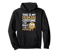 Este es mi Disfraz Humano, Soy Realmente una Patata, Divertido Halloween Sudadera con Capucha