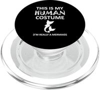 Este es mi disfraz humano, soy realmente una sirena para Halloween PopSockets PopGrip para MagSafe