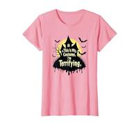 Este es mi Disfraz. Soy Aterrador. Halloween Espeluznante Camiseta, Mujer, Rosado, XS